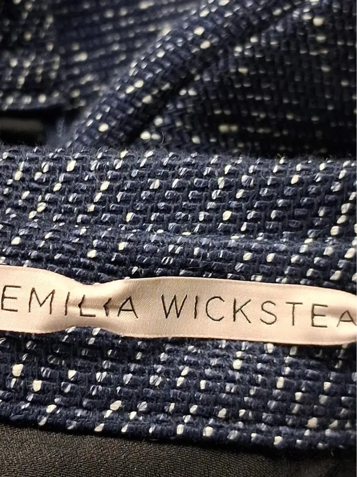 Emilia Wickstead ジョディ 半袖フリューテッドドレス - ブルー - 画像3
