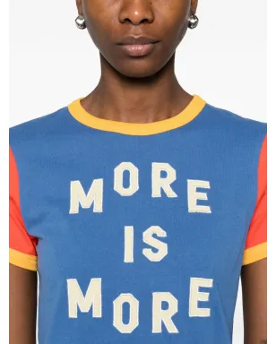 MOTHER イーティー・ビティー リンガー 半袖 テキストプリント Tシャツ - サムネイル5