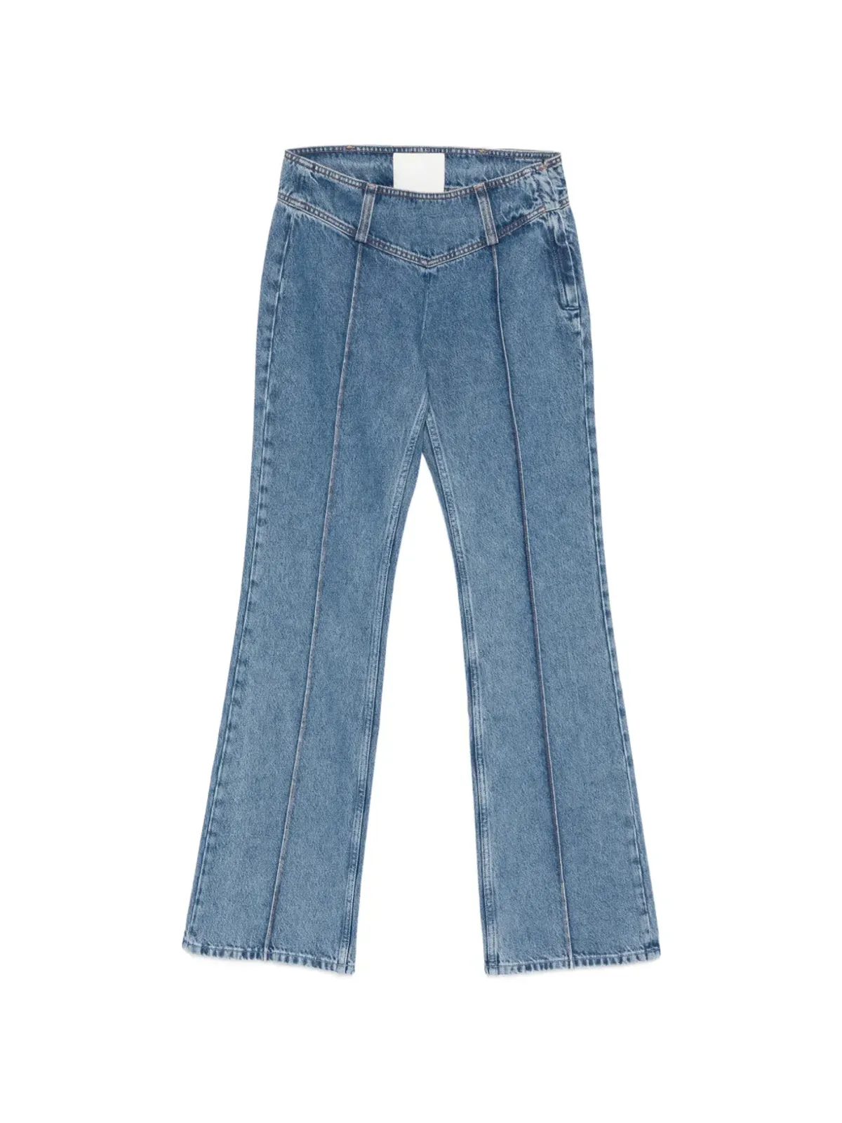 MOTHER SNACKS! The Pin Up Takeout Heel seam-detail jeans - 画像1