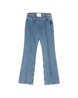 MOTHER SNACKS! The Pin Up Takeout Heel seam-detail jeans - サムネイル1