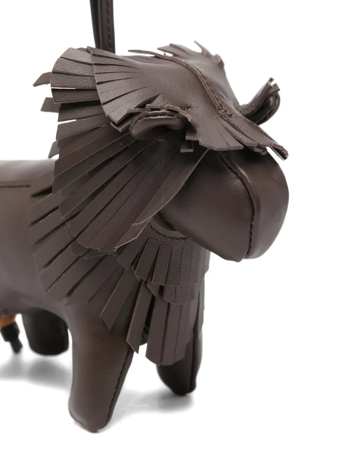 Tod's フリンジ付きライオンモチーフ キーリング - 画像3