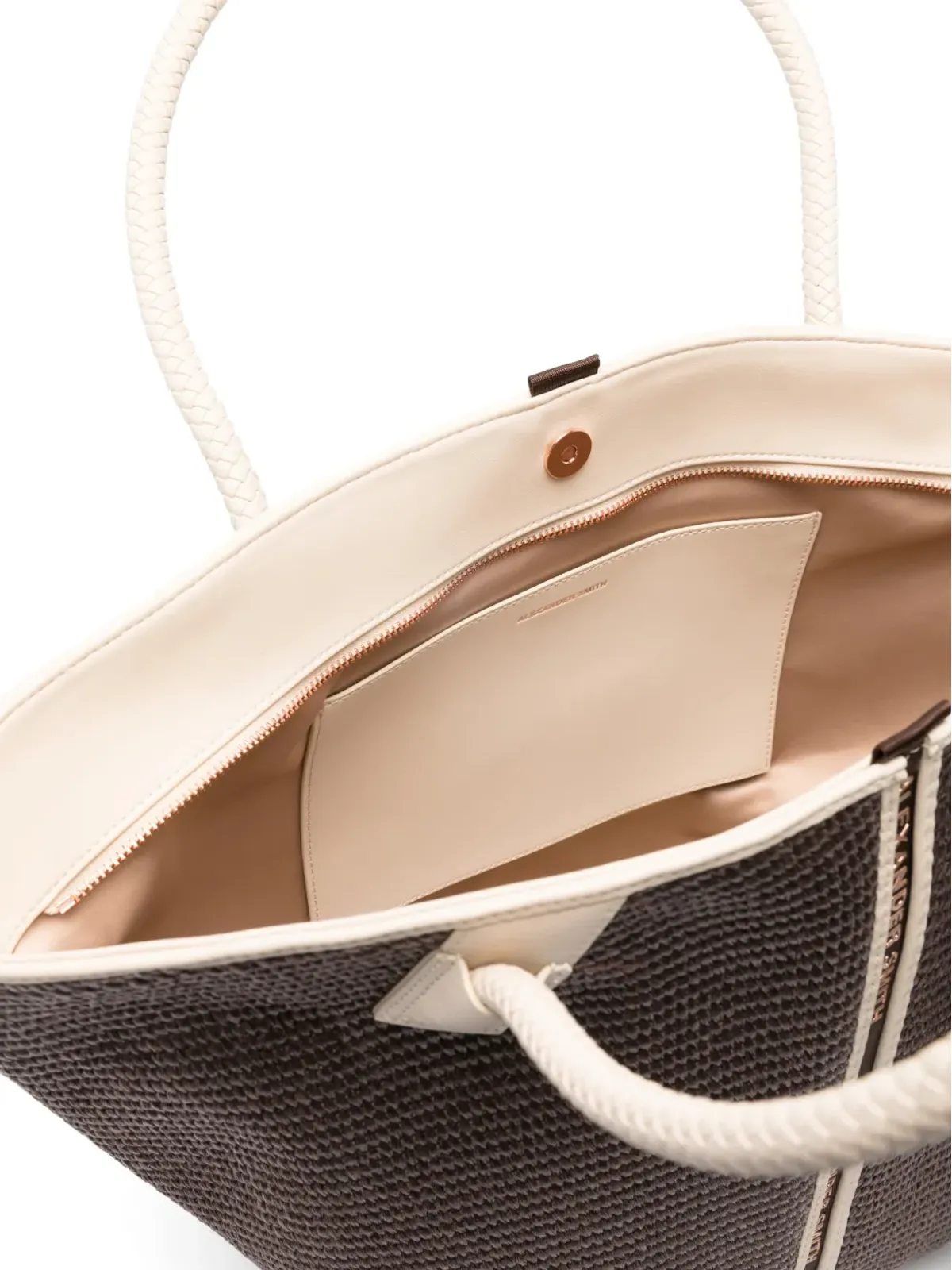 Alexander Smith Lauren woven handle トートバッグ - 画像5