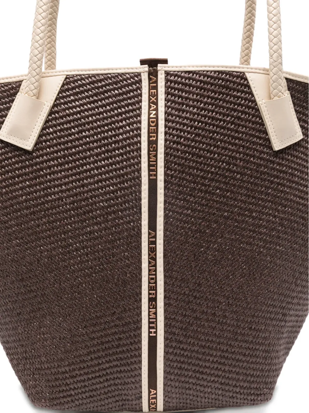Alexander Smith Lauren woven handle トートバッグ - 画像4