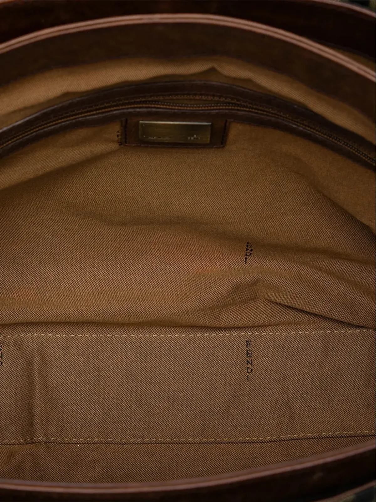 Fendi ビンテージ Zucca Canvas FF メッセンジャーバッグ クロスボディバッグ - Brown - 画像5