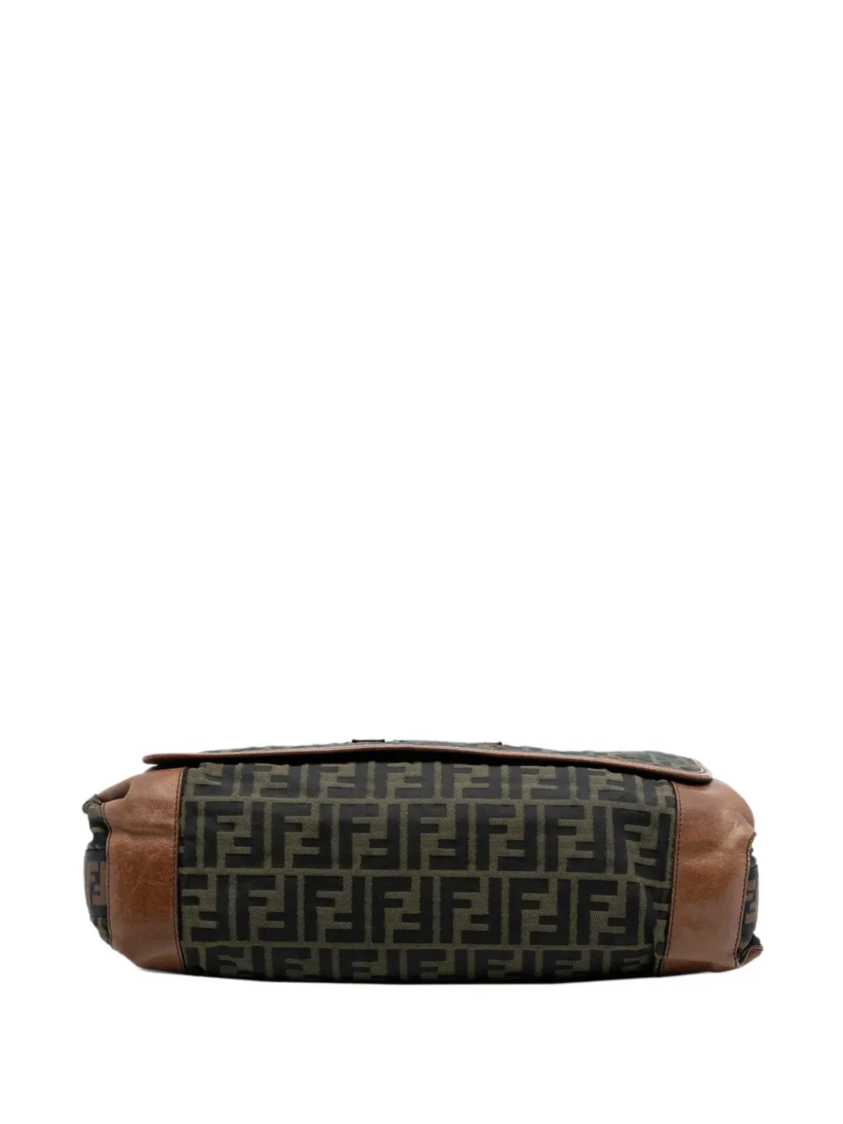 Fendi ビンテージ Zucca Canvas FF メッセンジャーバッグ クロスボディバッグ - Brown - 画像4
