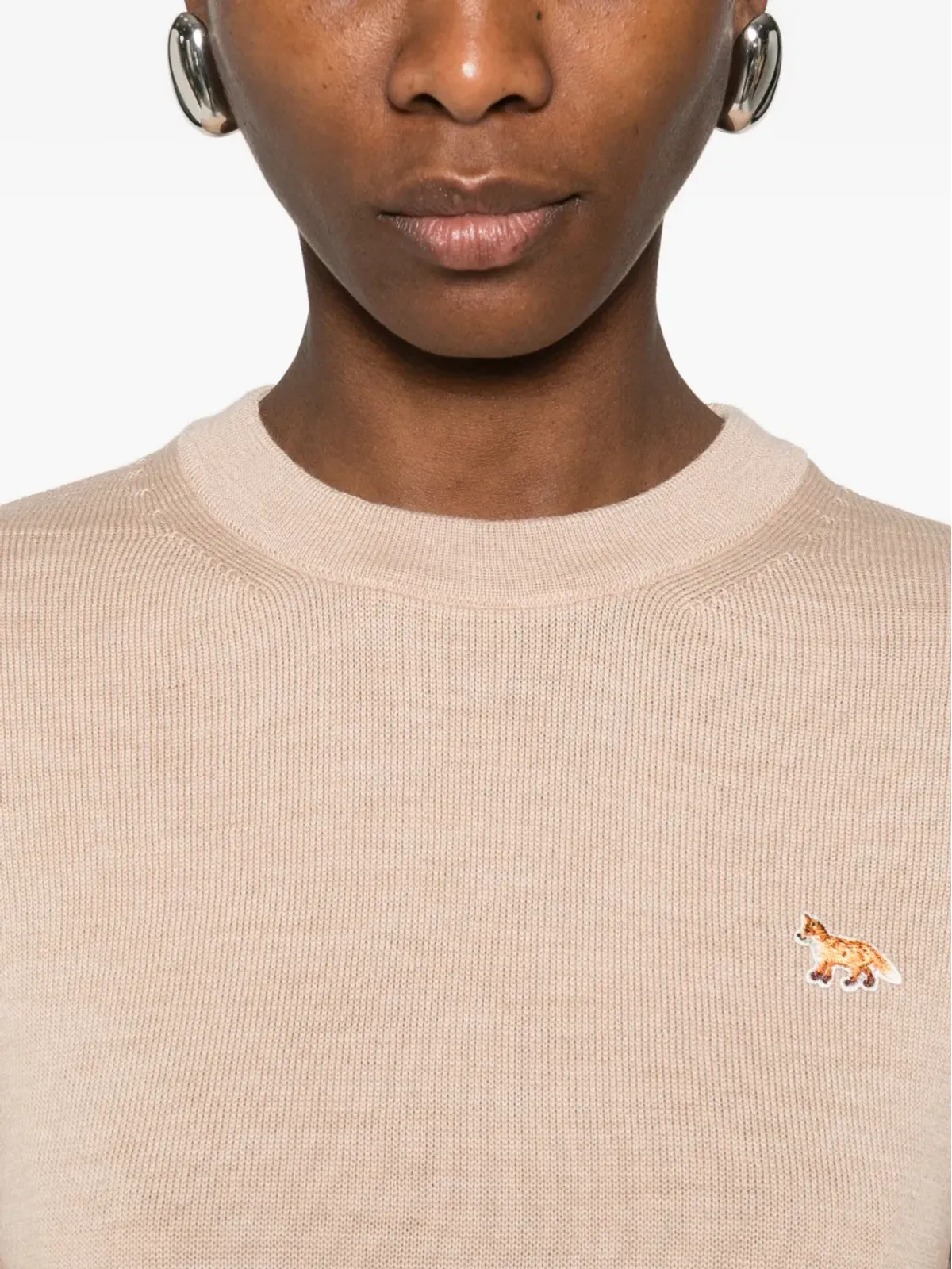 Maison Kitsuné フォックス クルーネックセーター - 画像5
