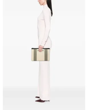Saint Laurent Pre-Owned キャンバス Beach Zip クラッチバッグ - サムネイル2