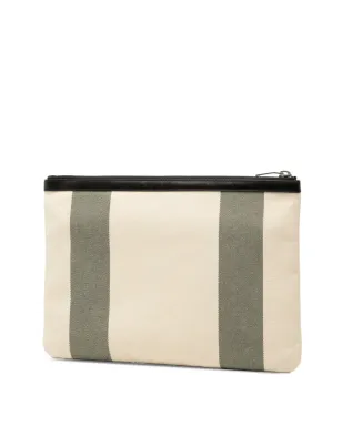 Saint Laurent Pre-Owned キャンバス Beach Zip クラッチバッグ - サムネイル3
