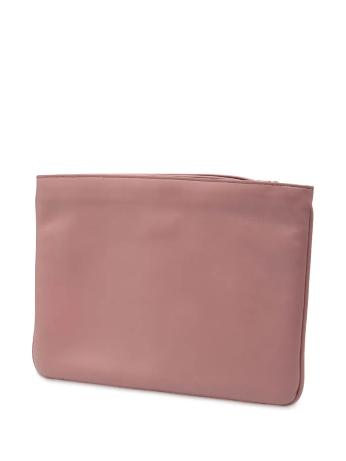 Bottega Veneta ビンテージ 2012-2025 バイカラー ナッパ レザー イントレッチァート ウィストレット クラッチバッグ - ピンク - 画像3