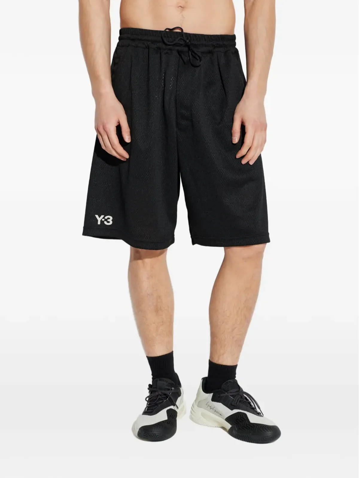 Y-3 ロゴ ドローストリング ショーツ - 画像3