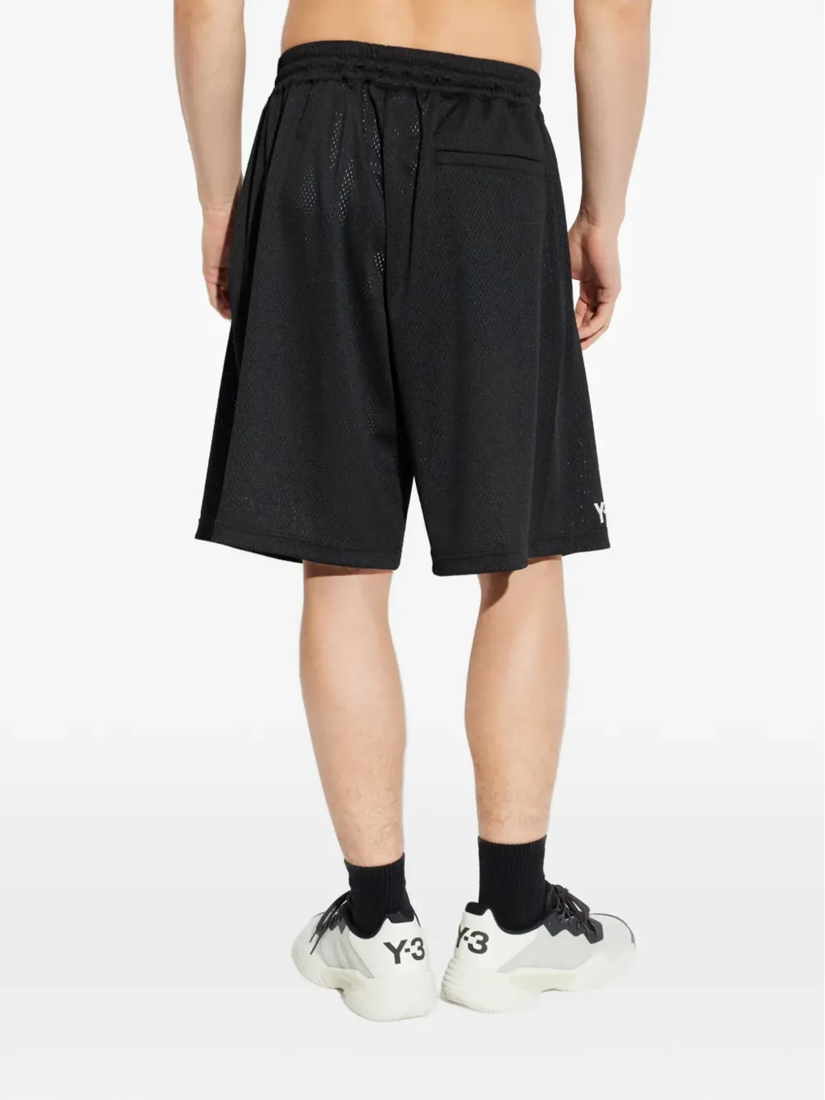 Y-3 ロゴ ドローストリング ショーツ - 画像4