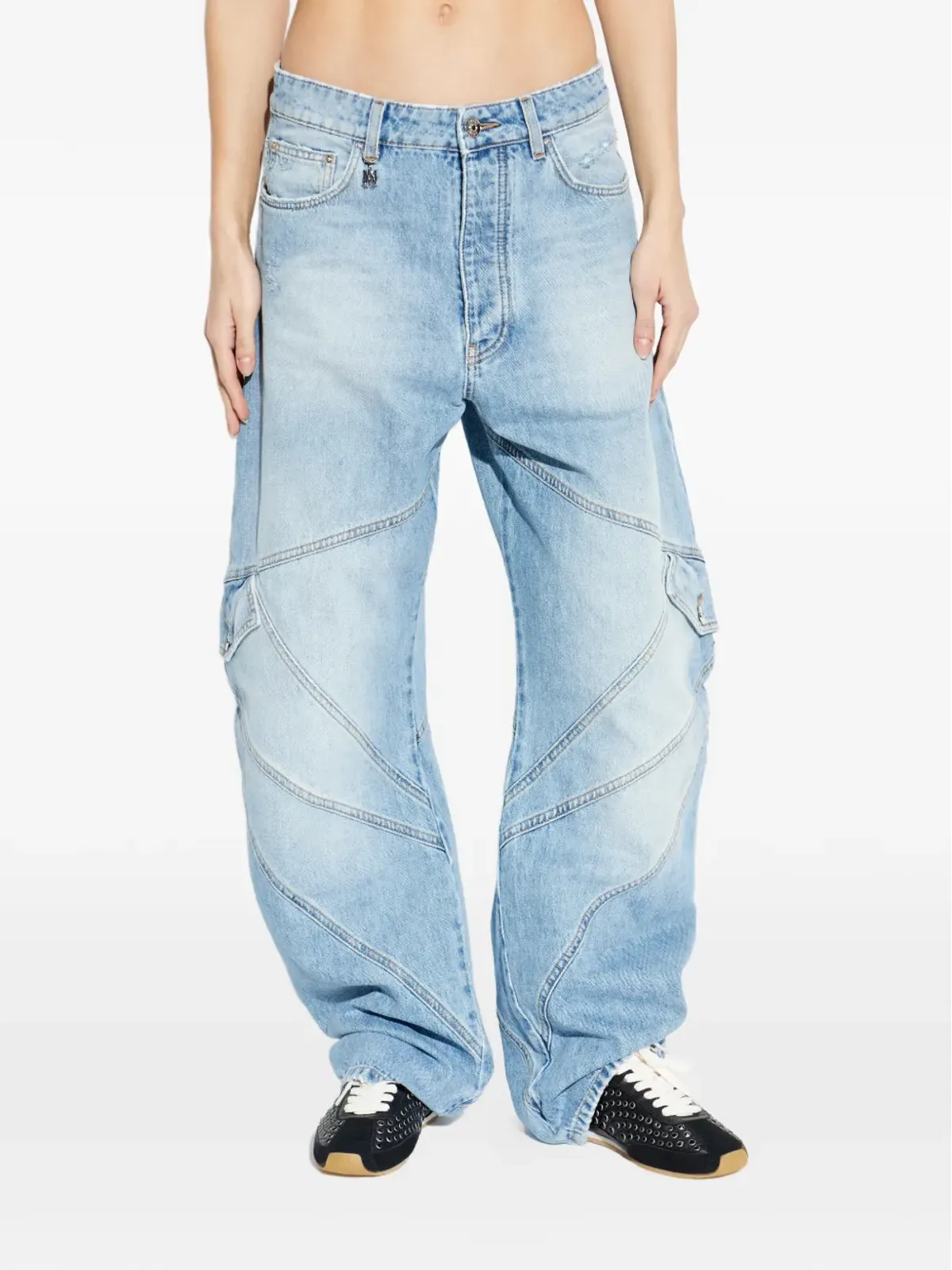 AMIRI パネルドデニムジーンズ - 画像3