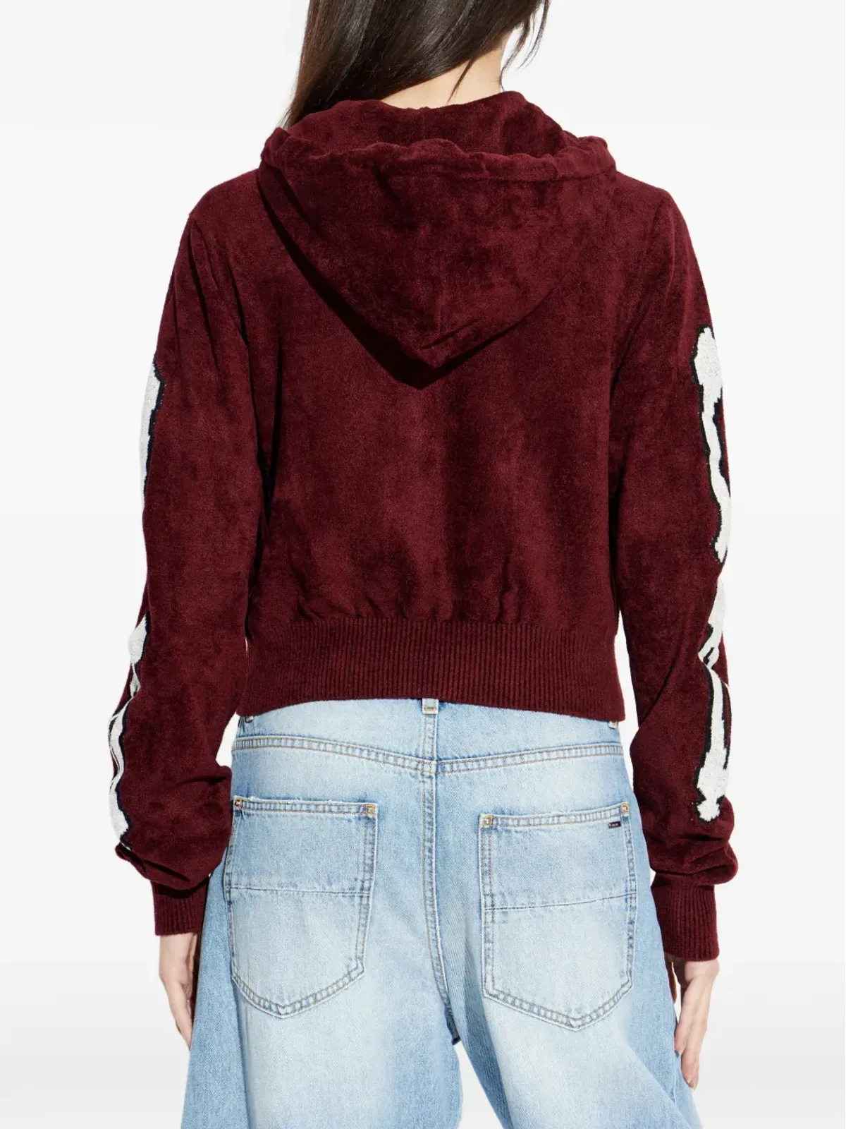 AMIRI ロゴ刺繍ジップアップパーカー - 画像4