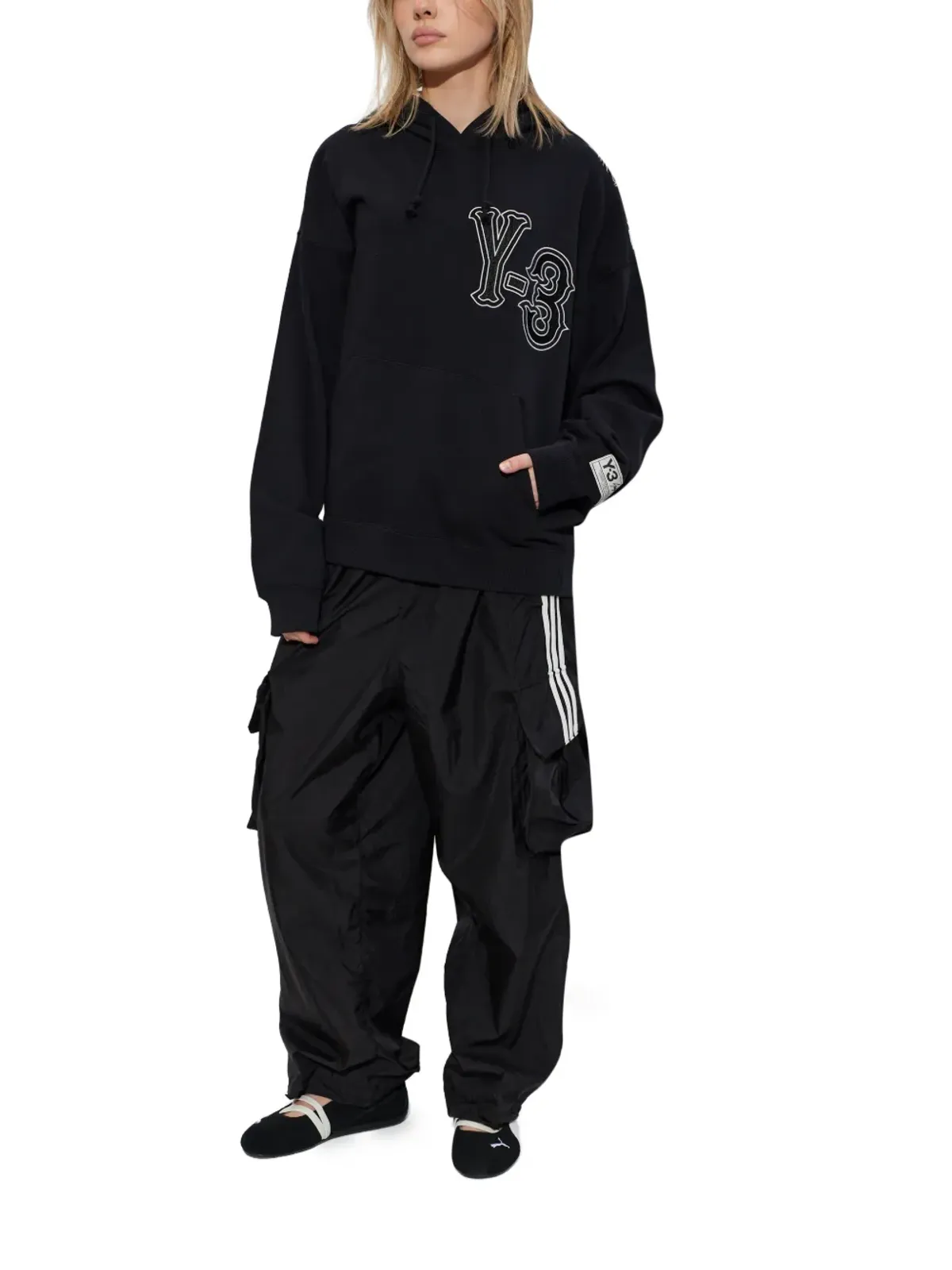 Y-3 GFX ロゴディテール パーカー - 画像2