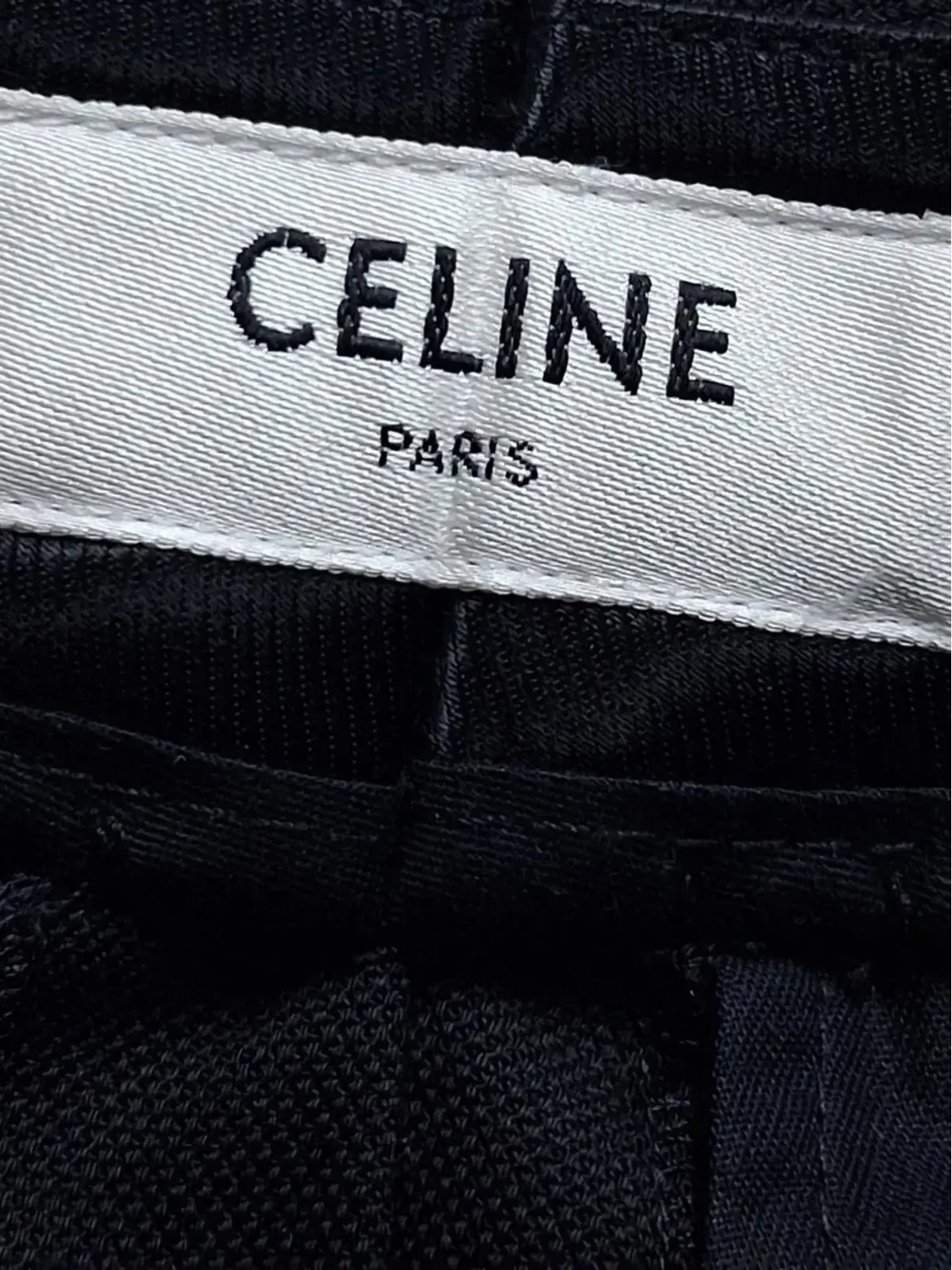 Celine Pre-Owned プリーツ入りテーパードパンツ - ブラック - 画像3