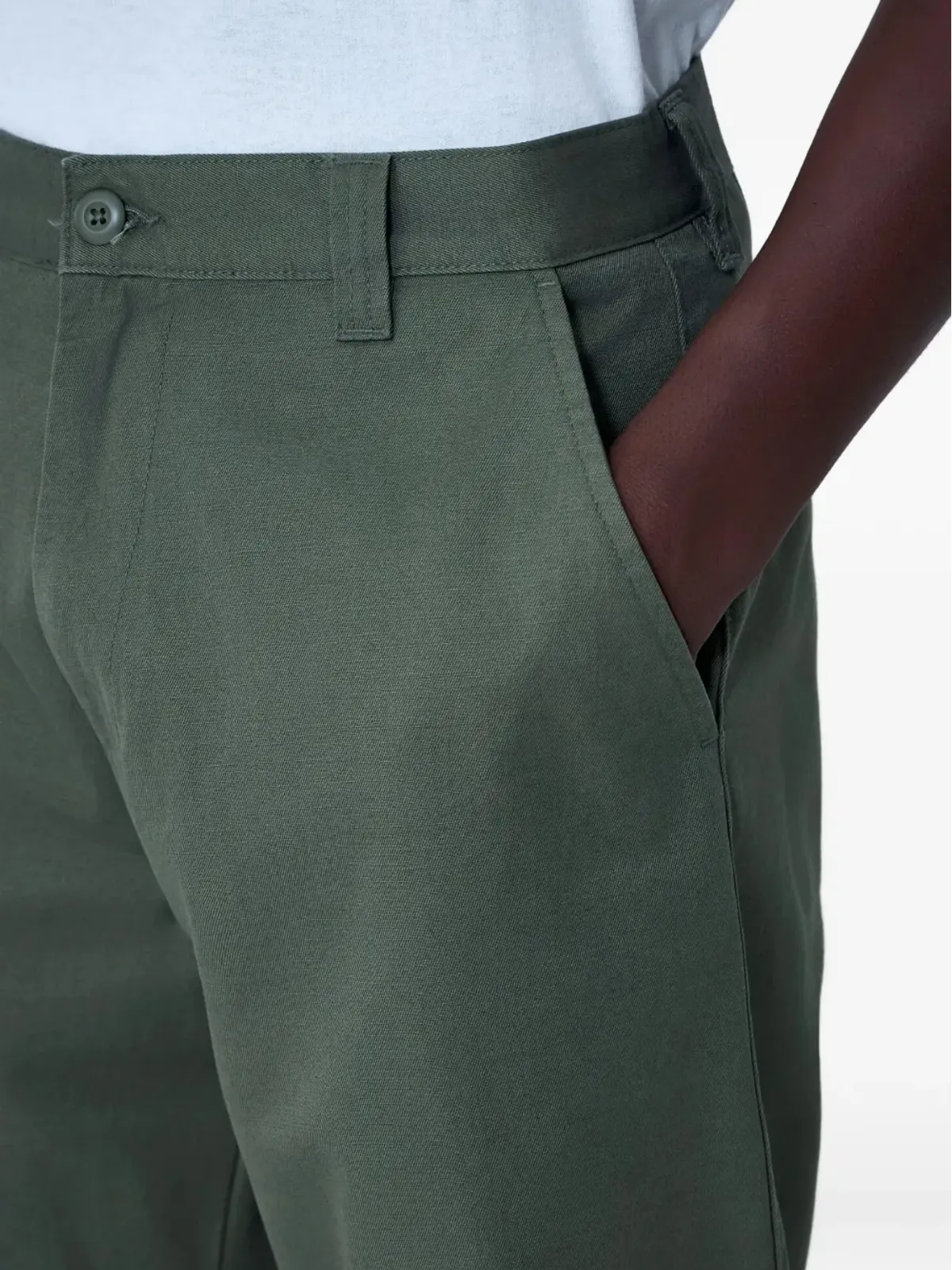 Carhartt WIP ワイドレッグ五ポケットジーンズ グリーン - 画像4