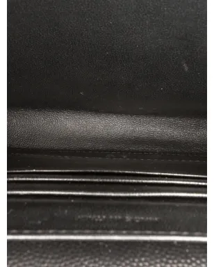 Saint Laurent グレイン・ド・プードル モノグラム カサンドラ チェーン ウォレット クロスボディ バッグ - サムネイル5