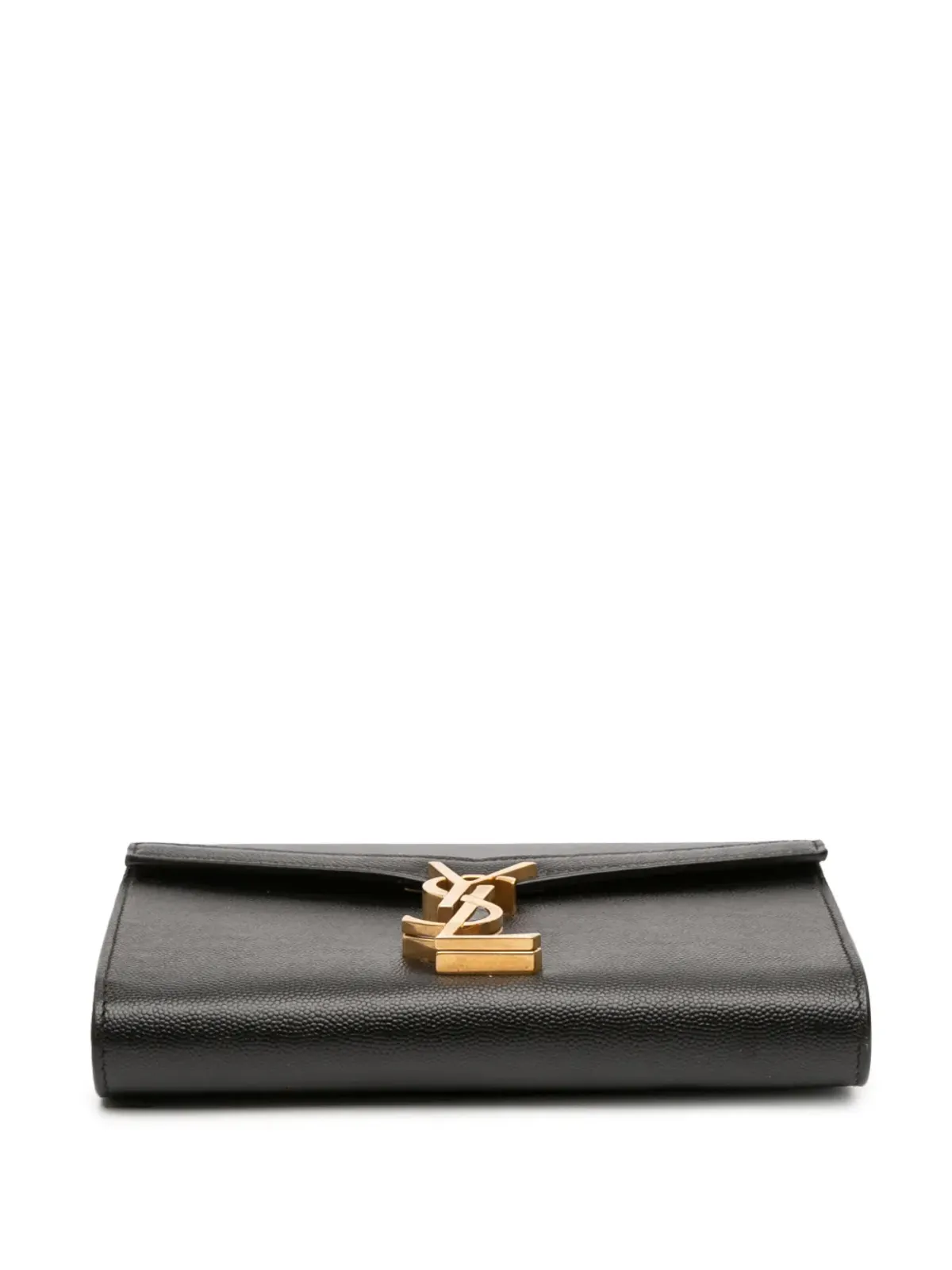 Saint Laurent グレイン・ド・プードル モノグラム カサンドラ チェーン ウォレット クロスボディ バッグ - 画像4