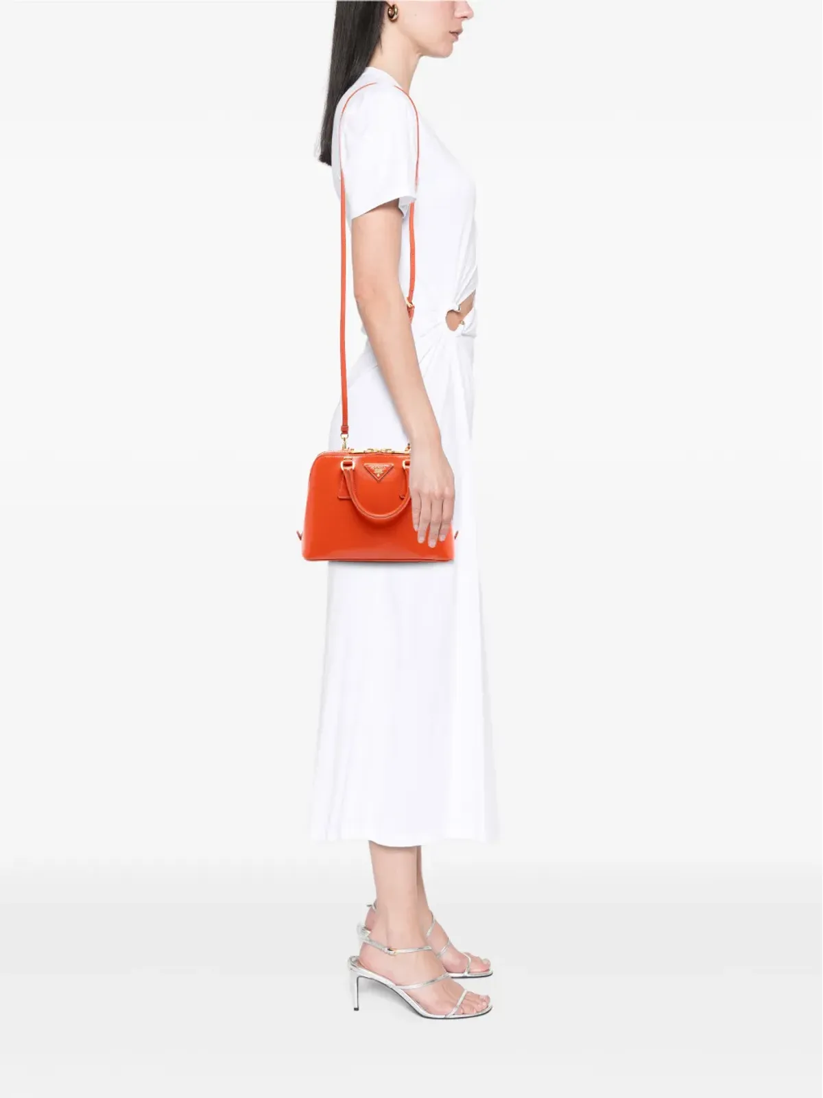 Prada Pre-Owned Promenade Satchel - Orange - 画像2