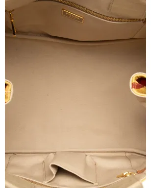 Prada Pre-Owned プリントキャンバス Canapa Soho サッチェル - イエロー - サムネイル5