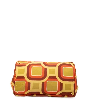 Prada Pre-Owned プリントキャンバス Canapa Soho サッチェル - イエロー - サムネイル4