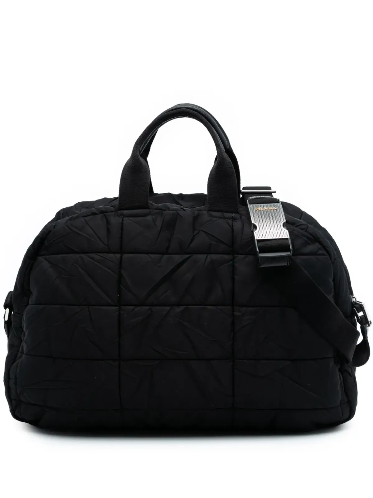 Prada Pre-Owned テスツート ボンバー トラベルバッグ ブラック - 画像1