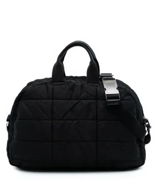 Prada Pre-Owned テスツート ボンバー トラベルバッグ ブラック - サムネイル1