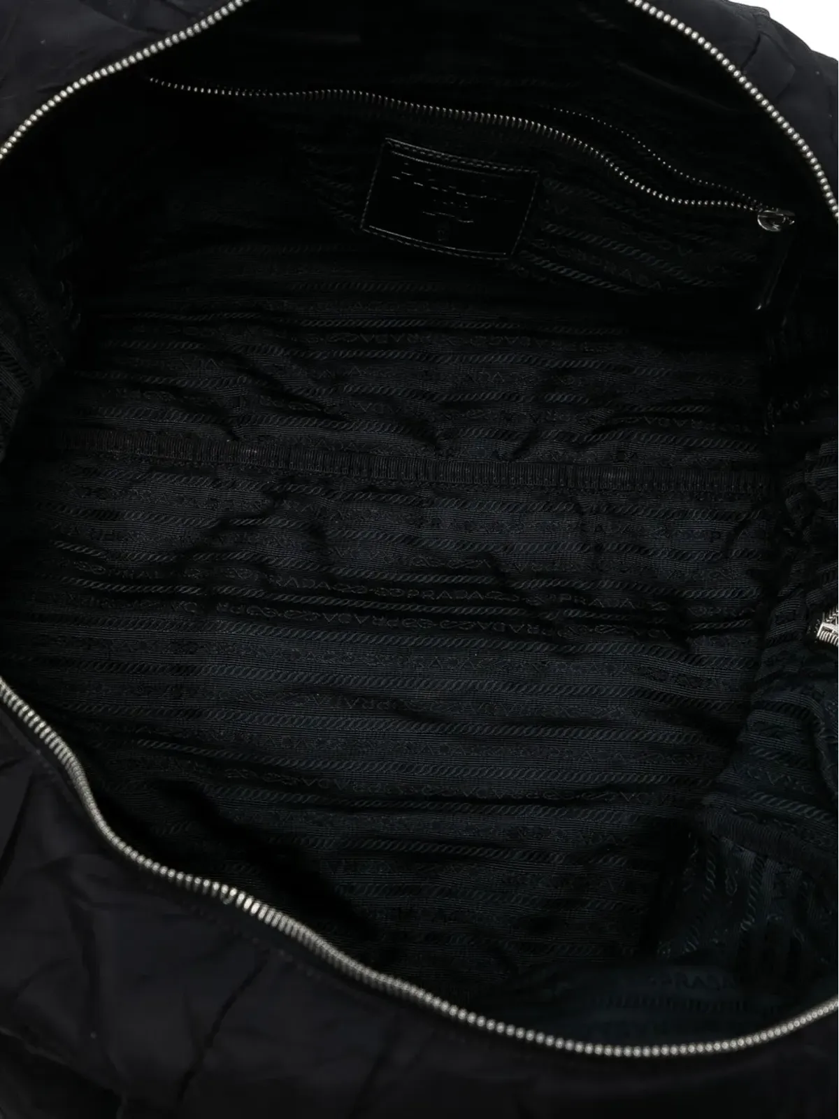 Prada Pre-Owned テスツート ボンバー トラベルバッグ ブラック - 画像5