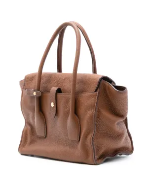 Prada Pre-Owned 2010-2025 Vitello Daino Sound Lock satchel - Brown - サムネイル3