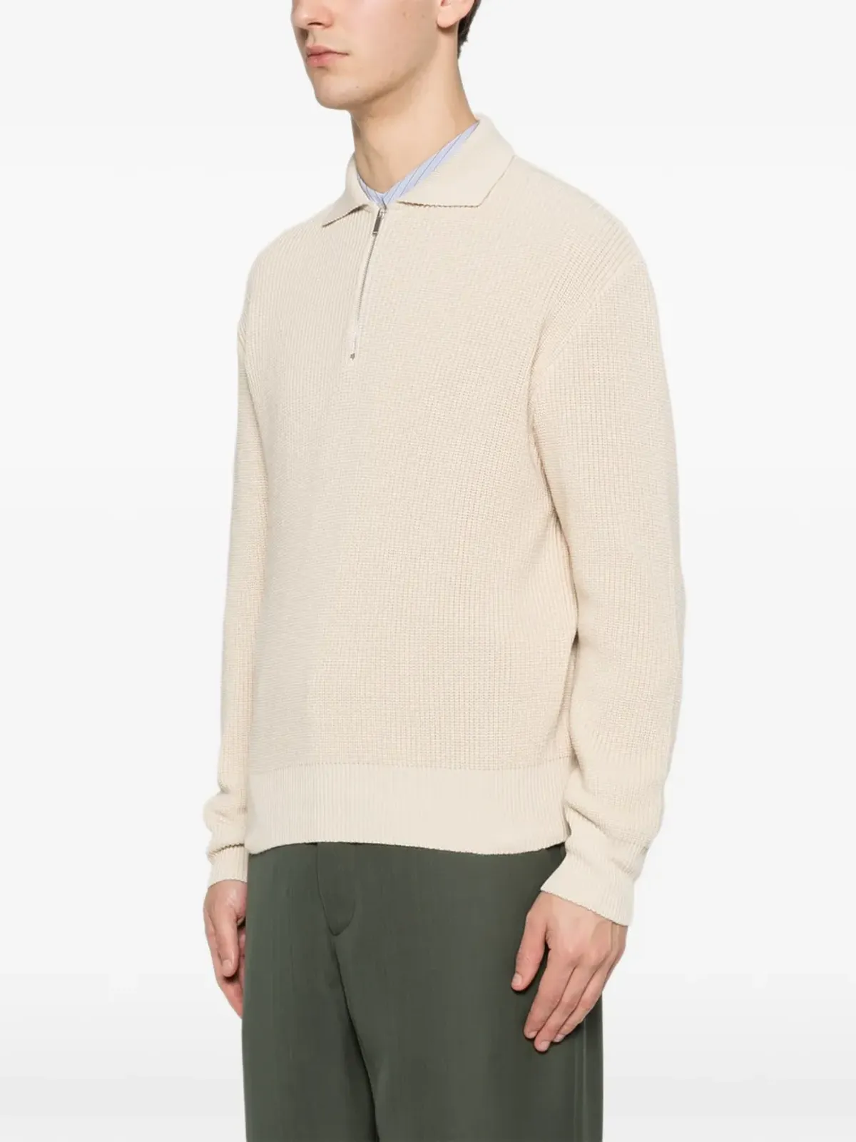 Lardini ハーフジップポロセーター - 画像3