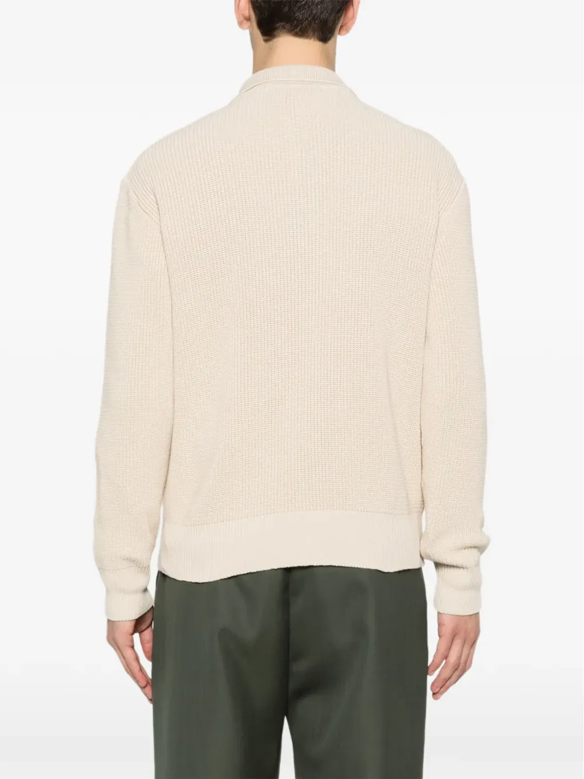 Lardini ハーフジップポロセーター - 画像4