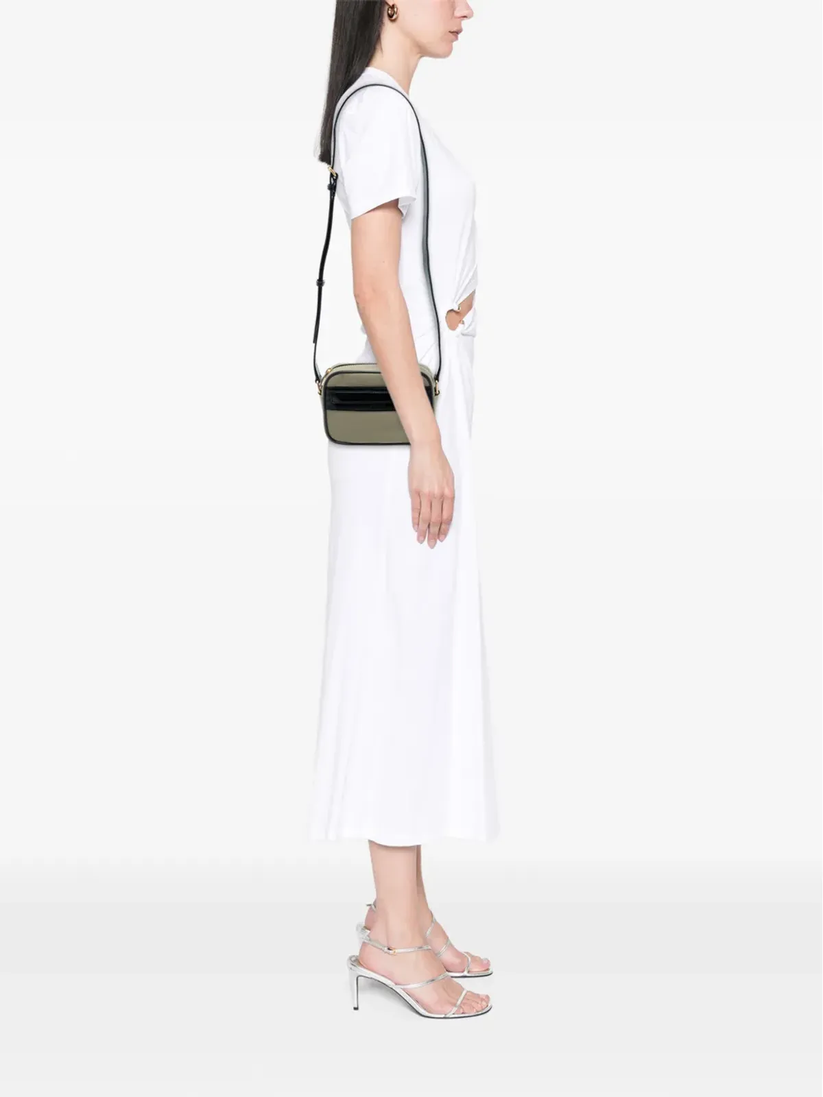Saint Laurent Pre-Owned 小型キャンバスキャンプカメラバッグ クロスボディバッグ - グリーン - 画像2