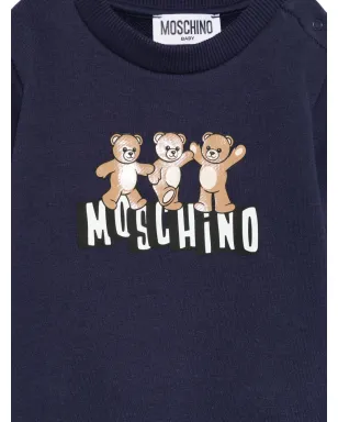 Moschino Kids テディプリント クルーネック スウェットシャツ - サムネイル3