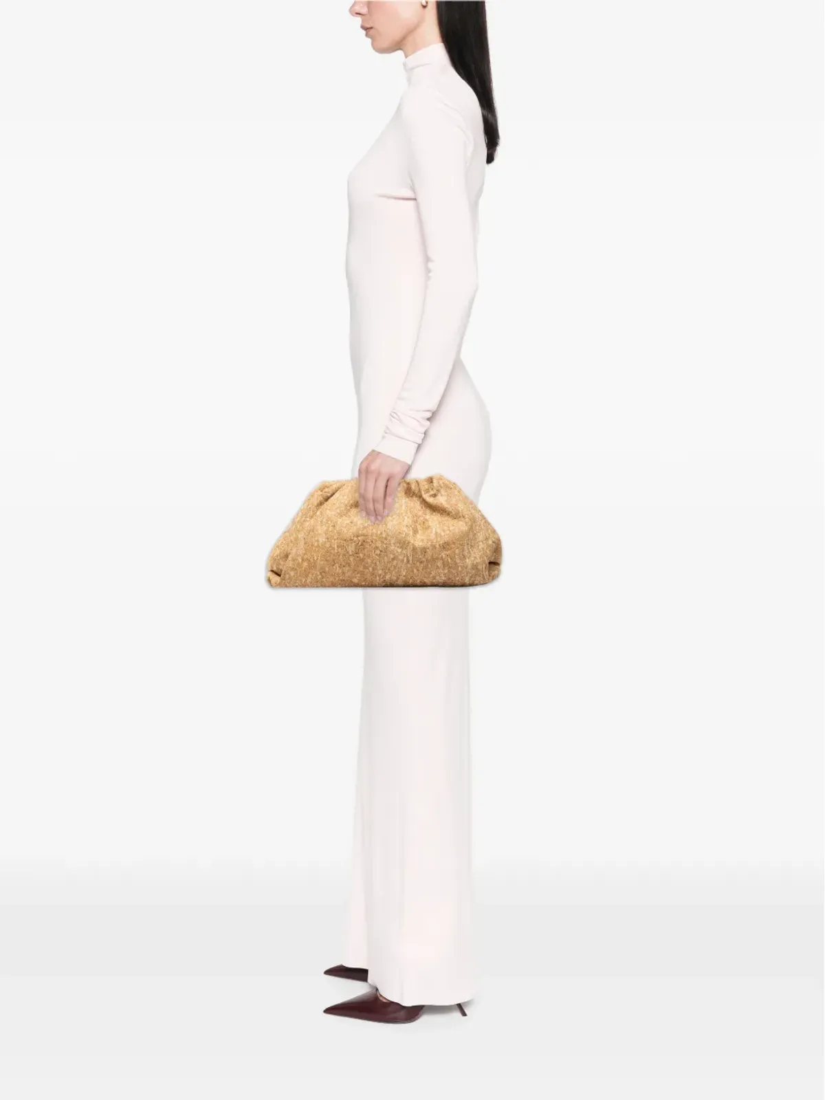 Bottega Veneta Pre-Owned 2012-2025 Cork The Pouch clutch bag - Brown - 画像2
