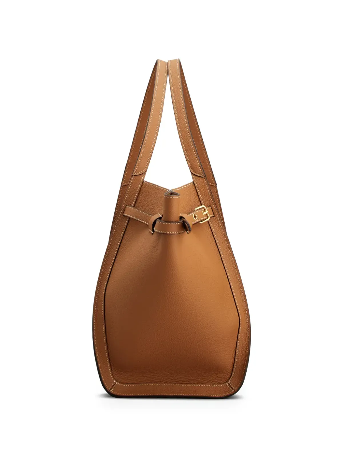 Tod's レザー トートバッグ ブラウン - 画像3