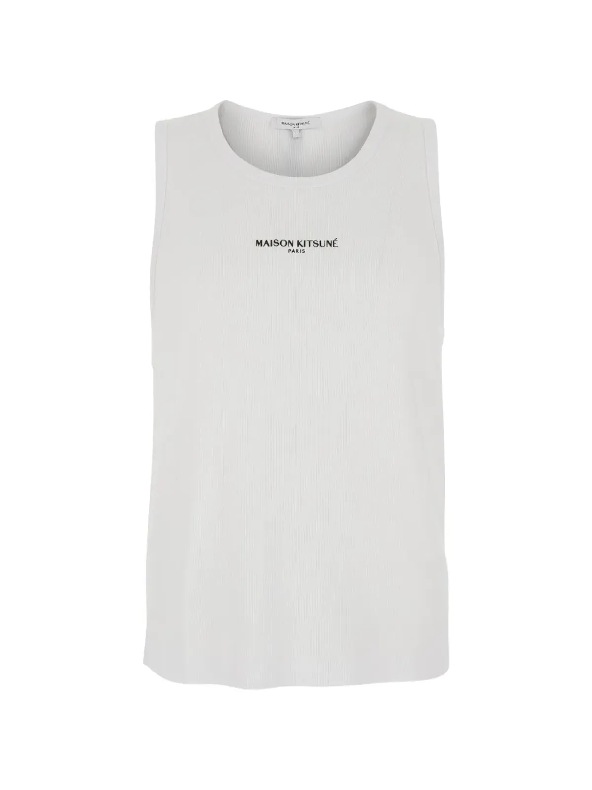 Maison Kitsuné ロゴプリントベスト - White - 画像1