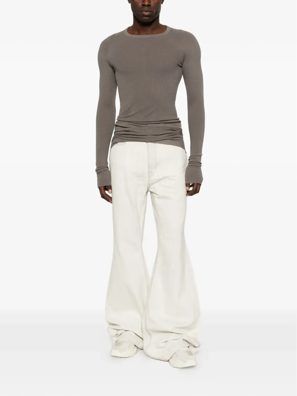 Rick Owens DRKSHDW ボラン ブートカットデニムジーンズ - 画像2