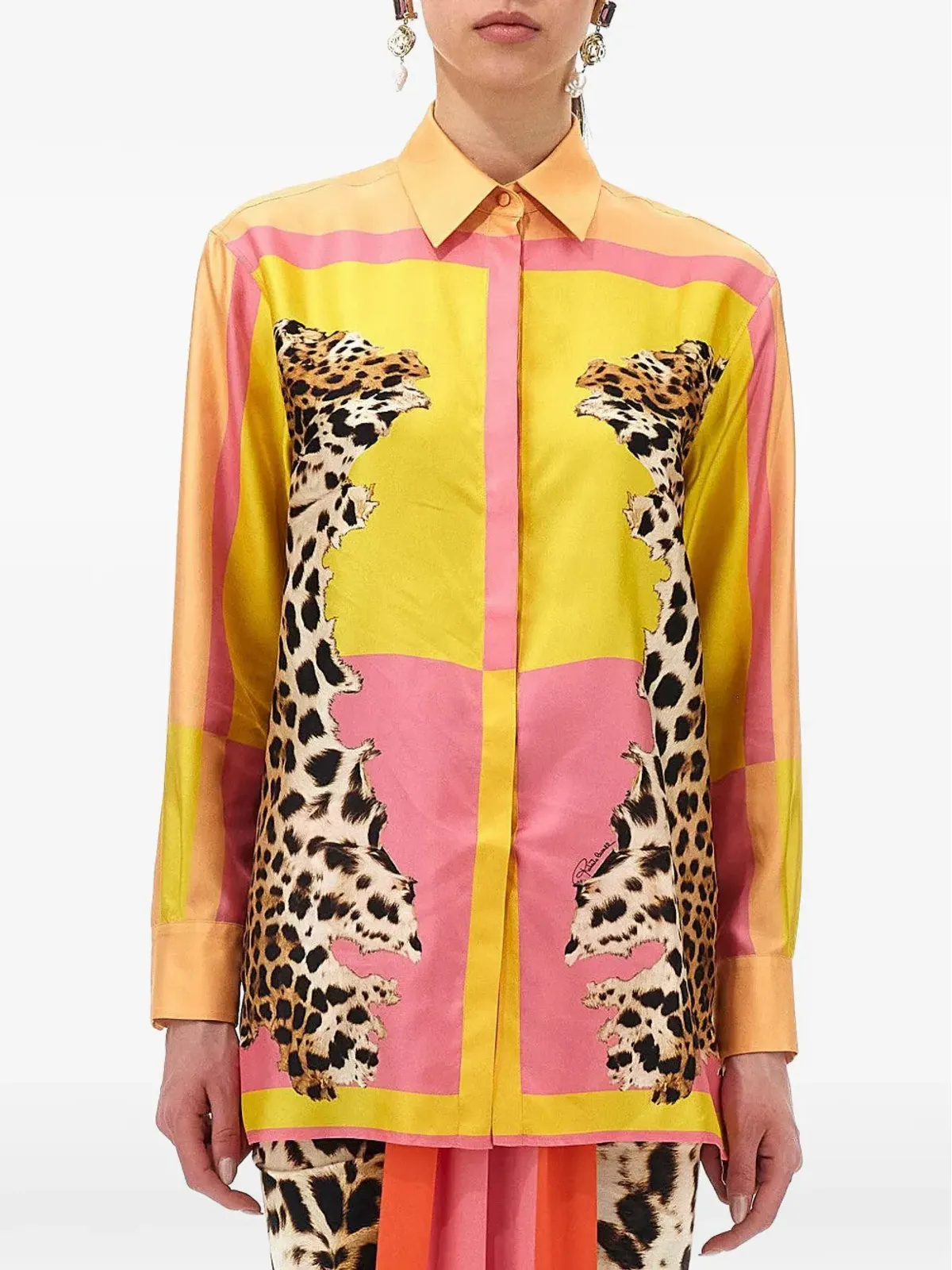 Roberto Cavalli ポッププリント ブラウス - 画像2