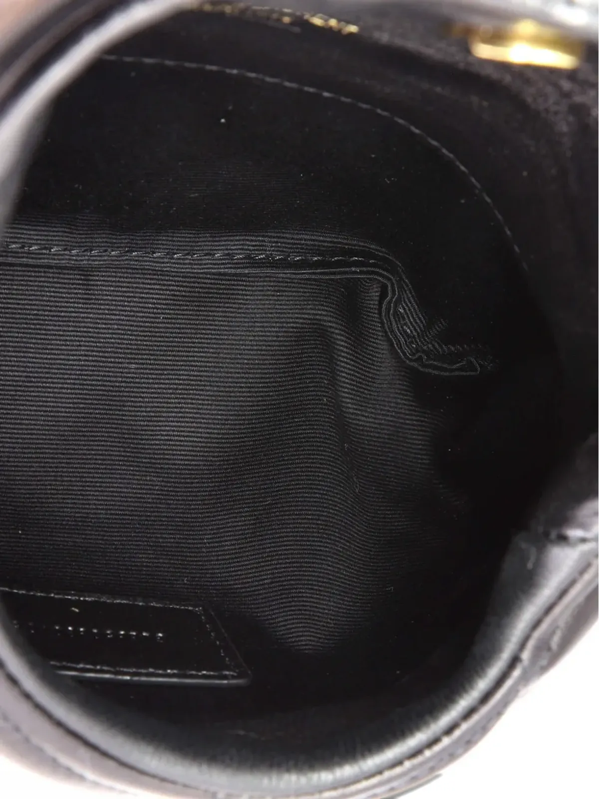 Saint Laurent Pre-Owned LouLou Puffer Leather クラッチバッグ - ブラック - 画像5