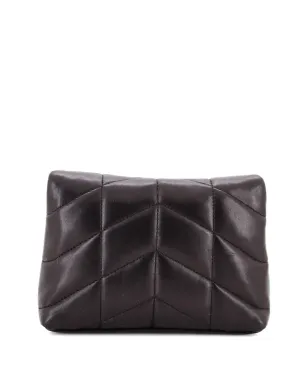 Saint Laurent Pre-Owned LouLou Puffer Leather クラッチバッグ - ブラック - サムネイル2