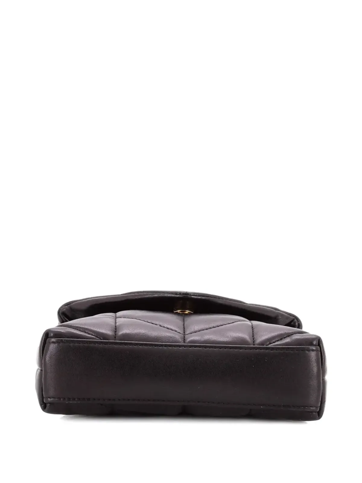 Saint Laurent Pre-Owned LouLou Puffer Leather クラッチバッグ - ブラック - 画像4