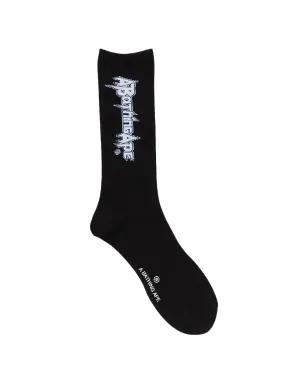 A BATHING APE® ロゴディテール ソックス ブラック - サムネイル1