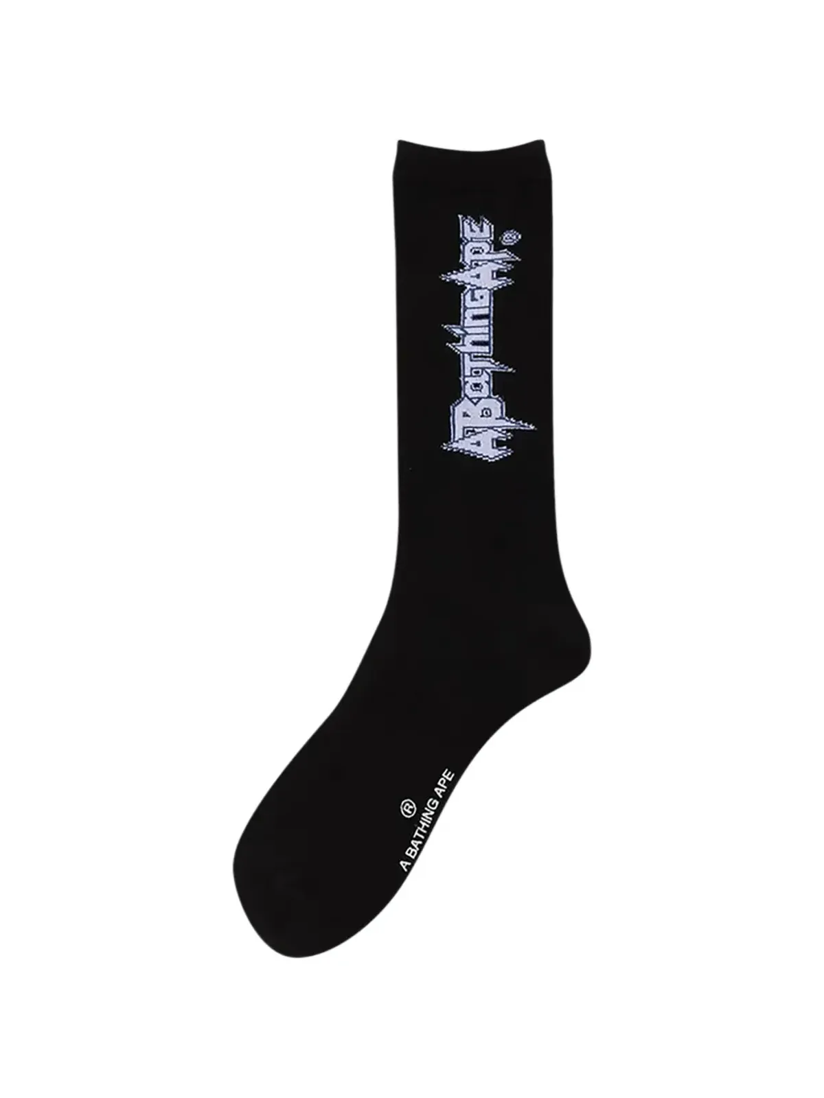 A BATHING APE® ロゴディテール ソックス ブラック - 画像2