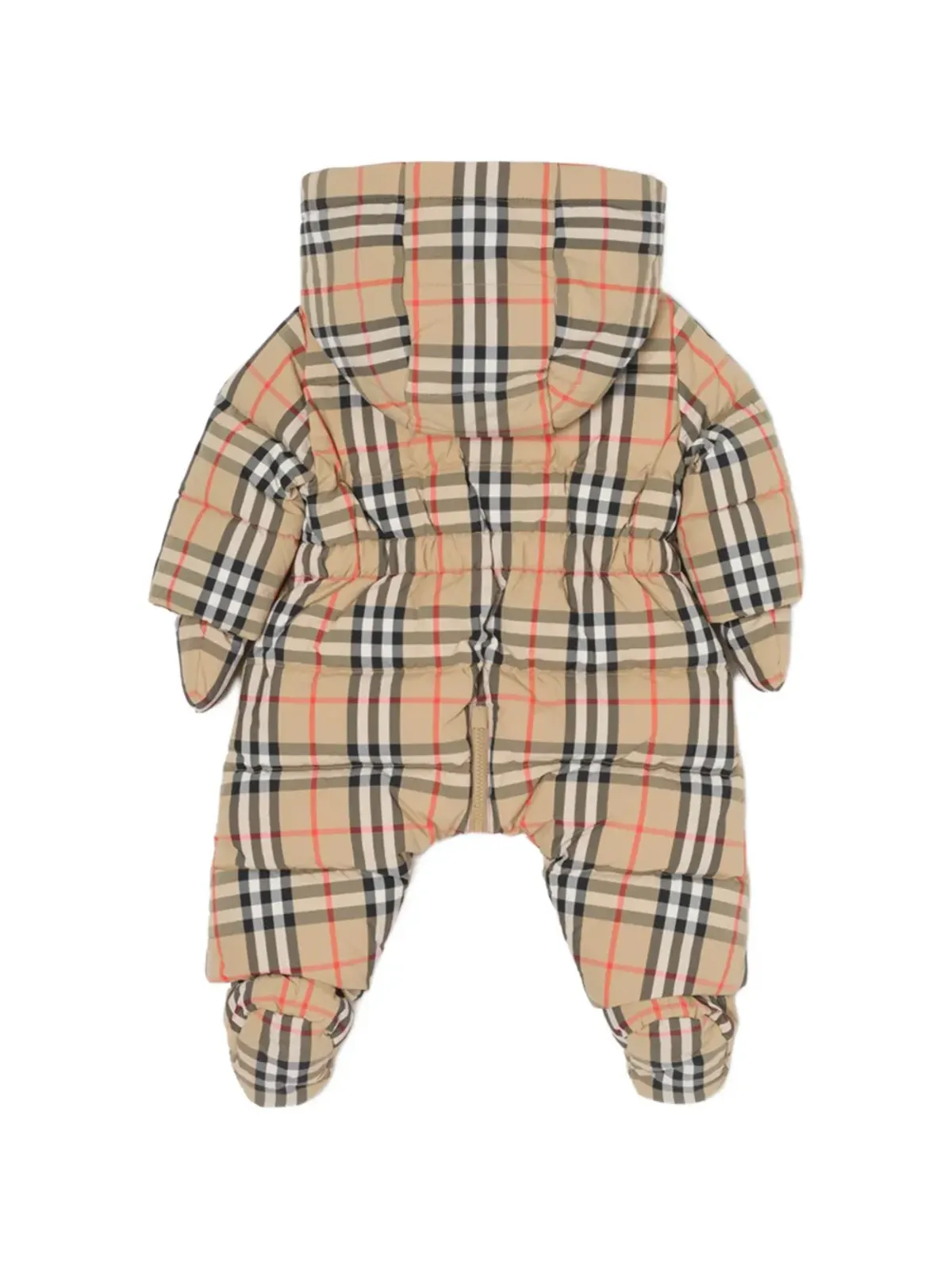 Burberry Kids puffer checked babygrow - 画像2