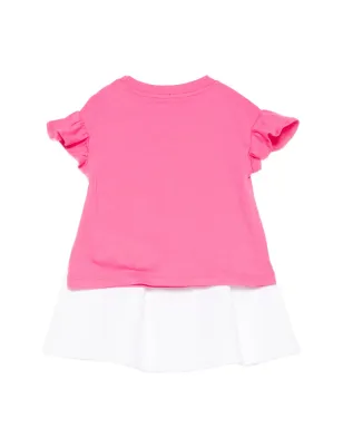 Moschino Kids テディプリント・フリルディテール トラックスーツ - ピンク - サムネイル2