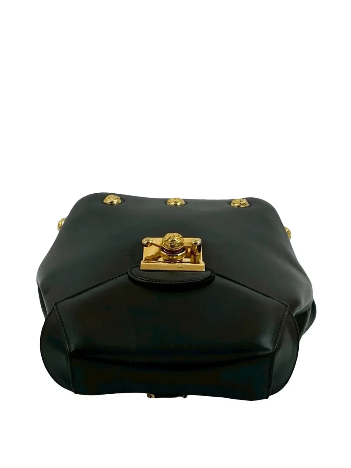 Ferragamo ビンテージ 1990 Gancini カーフスキン レザー バックパック - ブラック - 画像4