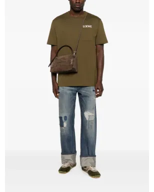 LOEWE ポケットロゴ Tシャツ - グリーン - サムネイル2