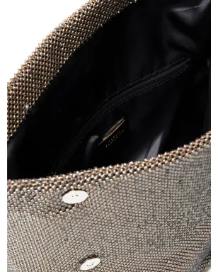 TWENTY FOURHAITCH Dunham Pewter maxi clutch bag - Neutrals - サムネイル4