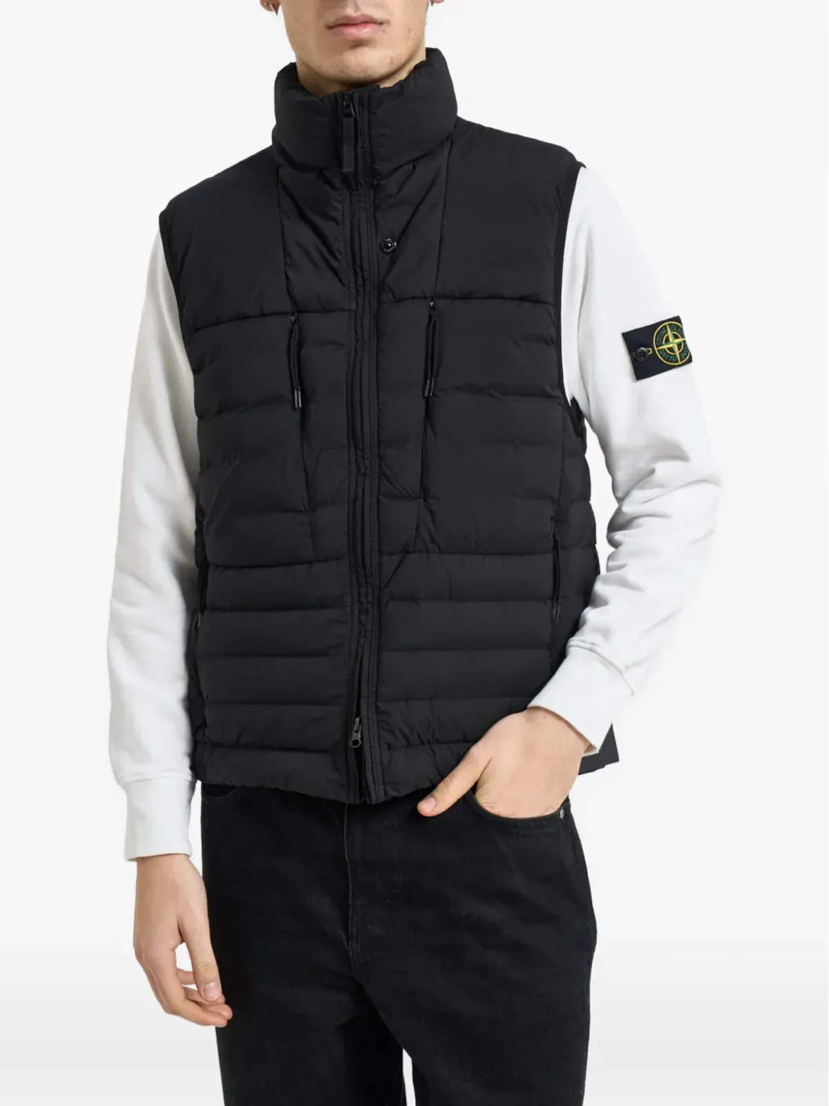 Stone Island キルテッド ノースリーブ ジレ - 画像1