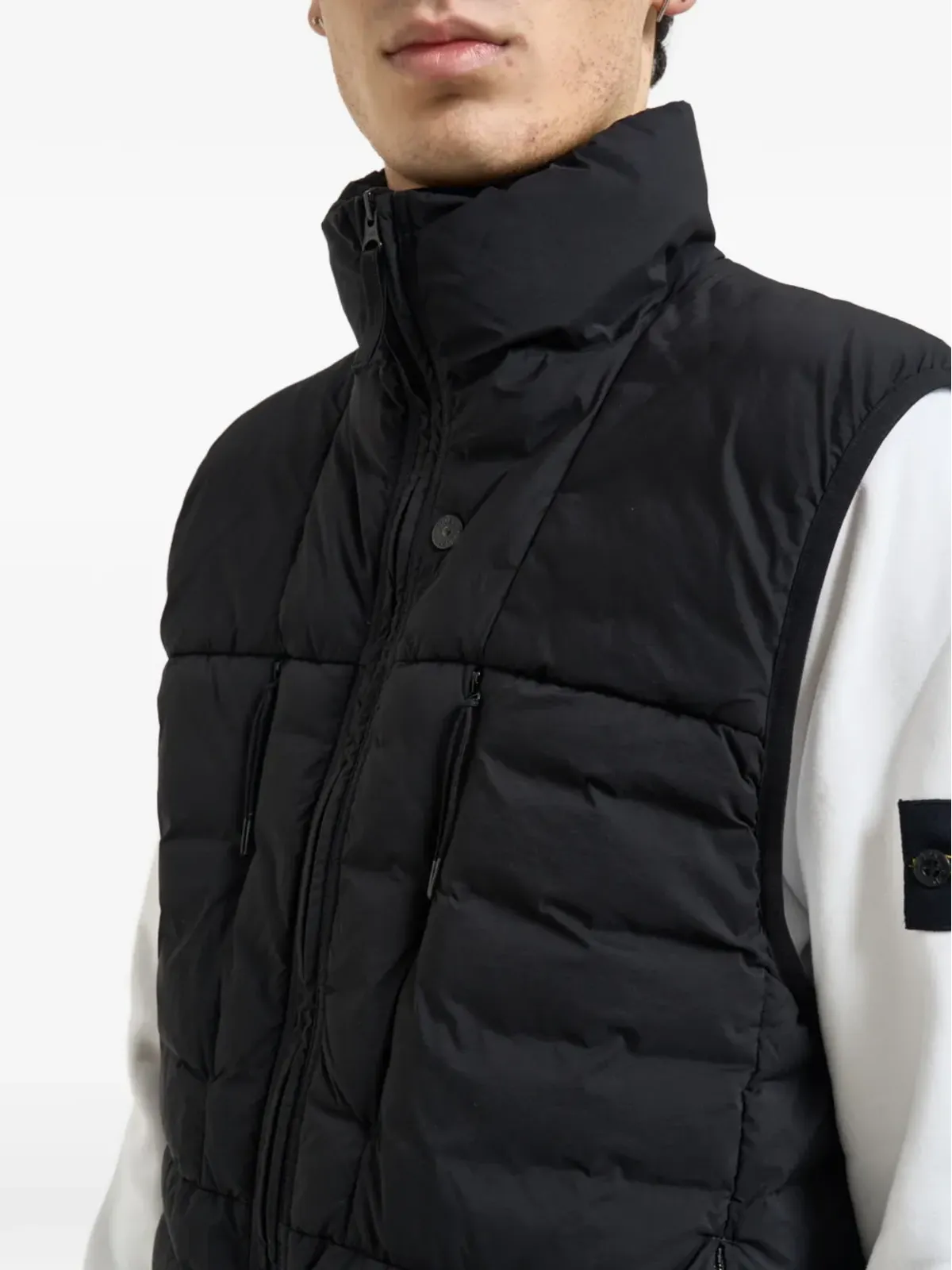 Stone Island キルテッド ノースリーブ ジレ - 画像5